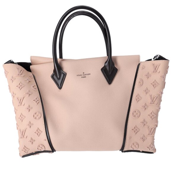 Louis Vuitton W PM Tote Tan Neutral Calfskin Bag Leather Tuffetage Monogram - Picture 1 of 8